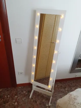 Espejo Joyero Blanco