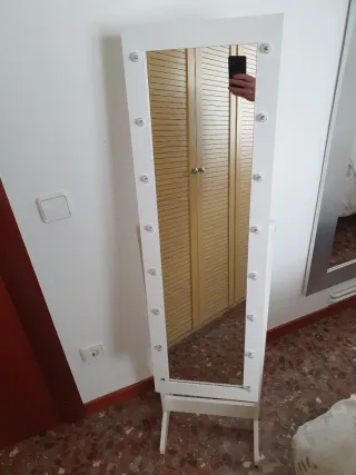 Espejo Joyero Blanco