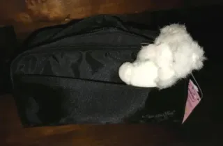 Beauty Case/Borsello CAMOMILLA nero,adatto sia Don