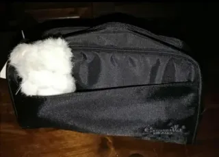 Beauty Case/Borsello CAMOMILLA nero,adatto sia Don