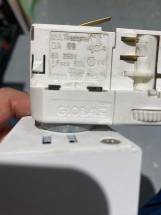 Faretti e binario per galleria d'arte