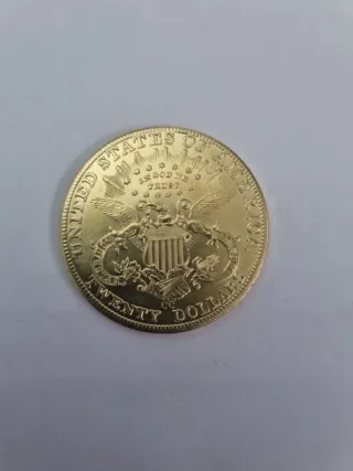 COPIA Moneda 20 Dólares 1879