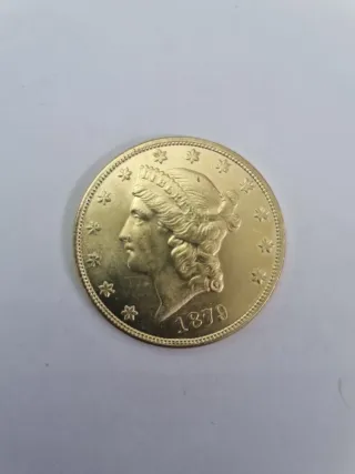COPIA Moneda 20 Dólares 1879