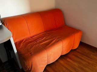Sofá cama 2 plazas Ikea naranja