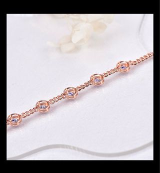 Pulsera Tanzanitas certificadas