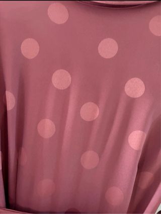 Vestido flamenco rosa lunares