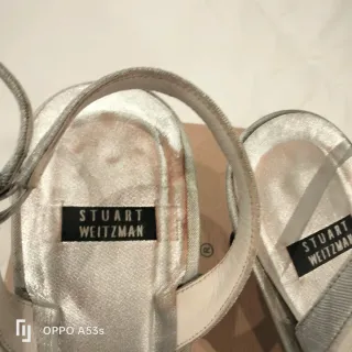 Zapatos de tacón Stuart Weitzman plateados