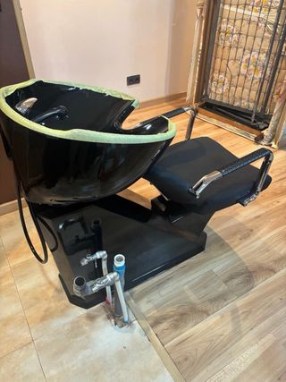 Sillón de peluquería y lavacabezas