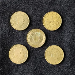 Lote monedas 50 céntimos Euro