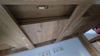 Mesa comedor extensible aspecto roble