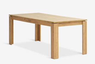 Mesa comedor extensible aspecto roble