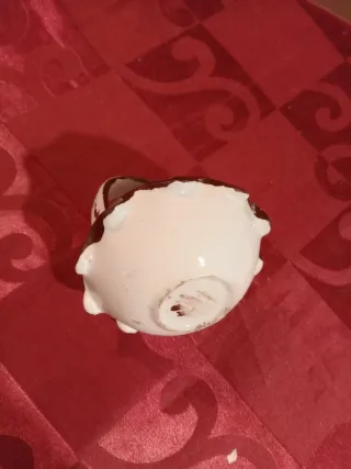 Cestinha cerâmica pintada à mão