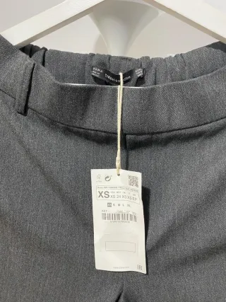 Pantalones rectos cintura elástica ZARA. Nuevos