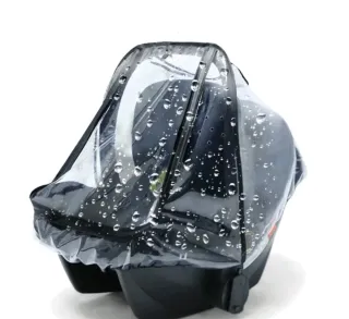 Funda lluvia transparente para silla de coche bebé
