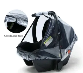 Funda lluvia transparente para silla de coche bebé