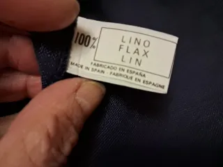 Americana niño lino azul oscuro Karpi