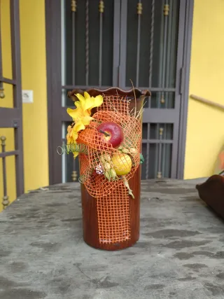 Porta bicchieri e tovaglioli in ceramica