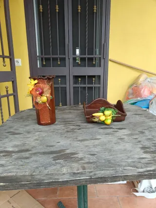 Porta bicchieri e tovaglioli in ceramica