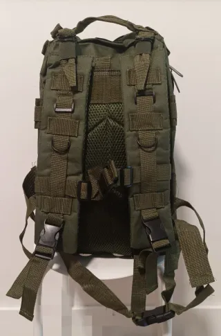 Mochila táctica+Parche+Porta botellas+2clips