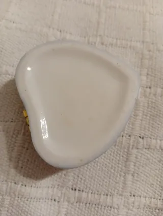 Joyero Corazón Cerámica Azul y Blanco