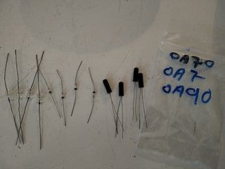 radio antigua,lote de diodos