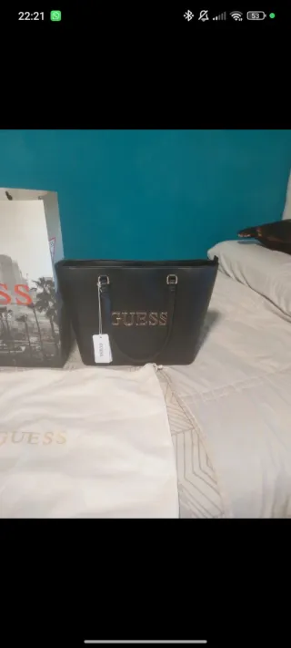 Bolso Guess Negro Original