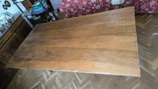 Mesa de comedor de madera plegable para restaurar