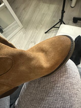 Botas Alpe Ante Marrón con Flecos