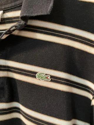 Polo Lacoste manga larga rayas Talla 5