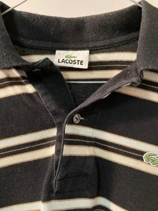 Polo Lacoste manga larga rayas Talla 5