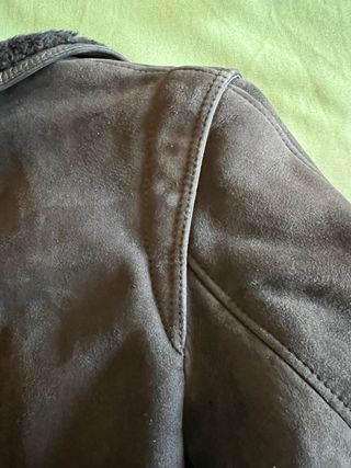 Cappotto scamosciato donna con pelliccia