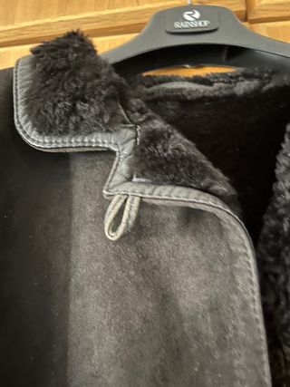 Cappotto scamosciato donna con pelliccia