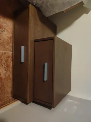 Mesitas de noche roble tintado,para colgar