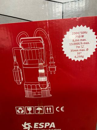 Bomba sumergible ESPA VGV 750AS