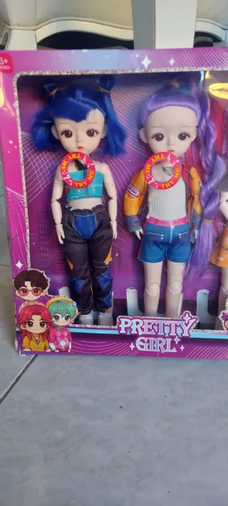 Set 3 Bambole K-Pop con Luci e Suoni