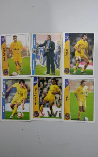 Cromos Villarreal CF diferentes años