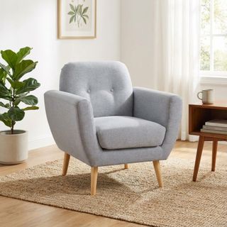 Poltrona Scandinava in Tessuto Trapuntato Relax