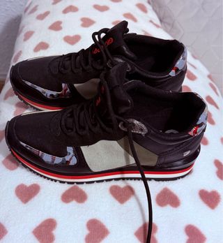 Zapatillas Gioseppo Mujer Negras Multicolor