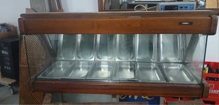 Expositor de tapas madera y cristal