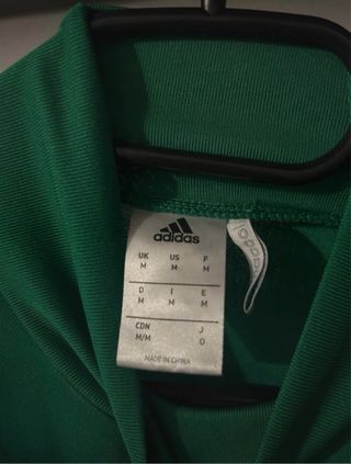 Camiseta Adidas Manga Larga Verde Talla M