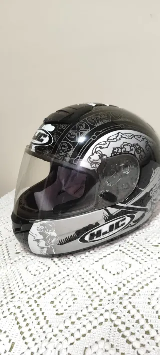 Casco Moto HJC Negro/Plata Sin Estrenar. M