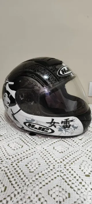 Casco Moto HJC Negro/Plata Sin Estrenar. M