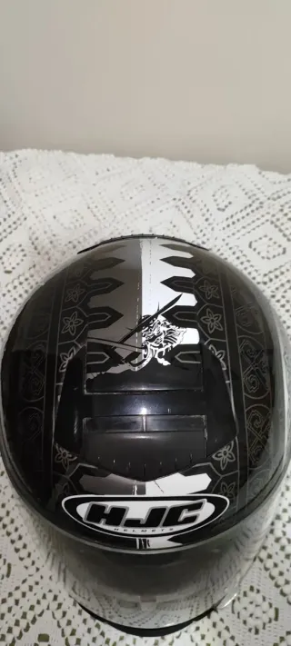 Casco Moto HJC Negro/Plata Sin Estrenar. M