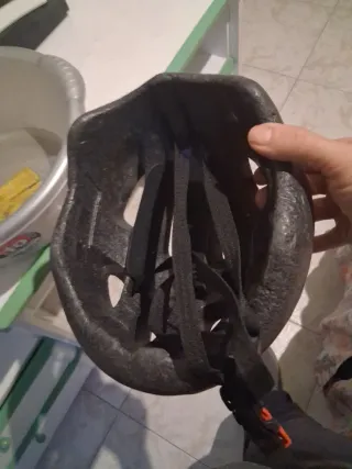 Casco Btwin Negro y Verde