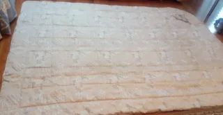 2 Edredones Cama 90cm Beige y 4  Fundas de cojín.