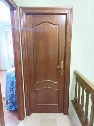 Puerta de madera maciza interior