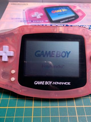 Nintendo GBA Game Boy Advance Milky Pink con Box