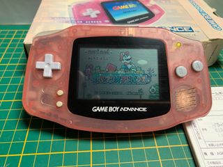 Nintendo GBA Game Boy Advance Milky Pink con Box