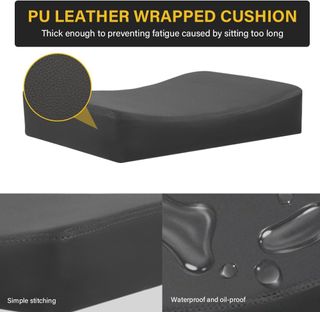 Taburete ajustable con reposapiés