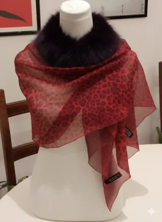 Sciarpa Diego dalla Palma Animalier Eco-Fur